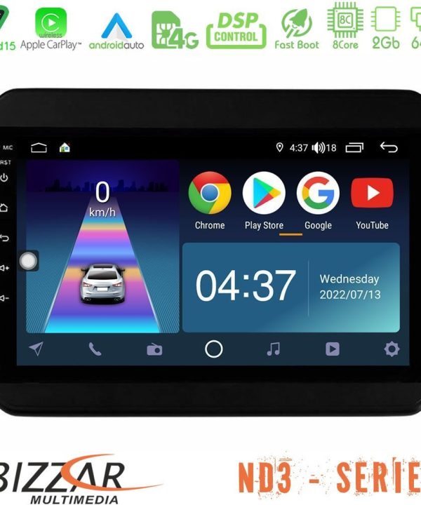 Kimpiris - Bizzar ND3 Series 8Core Android15 2+64GB  Suzuki Ignis Navigation Multimedia Tablet 9"