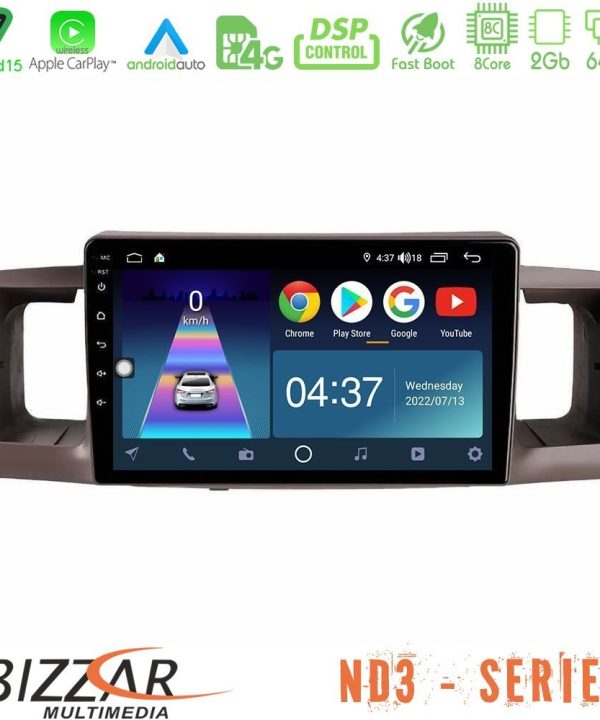 Kimpiris - Bizzar ND3 Series 8Core Android15 2+64GB  Toyota Corolla 2002-2006 Navigation Multimedia Tablet 9"