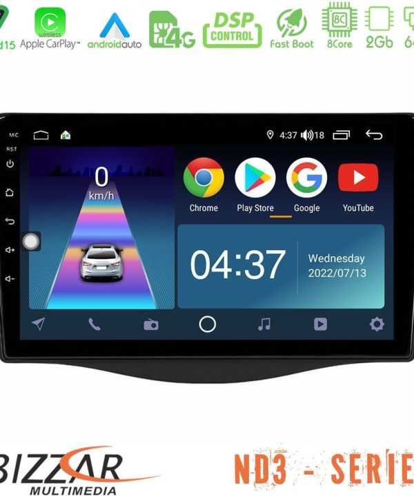 Kimpiris - Bizzar ND3 Series 8Core Android15 2+64GB  Toyota RAV4 Navigation Multimedia Tablet 9"