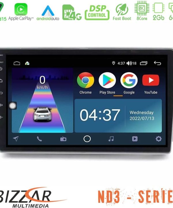 Kimpiris - Bizzar ND3 Series 8Core Android15 2+64GB Toyota Verso 2009-2018 Navigation Multimedia Tablet 9"
