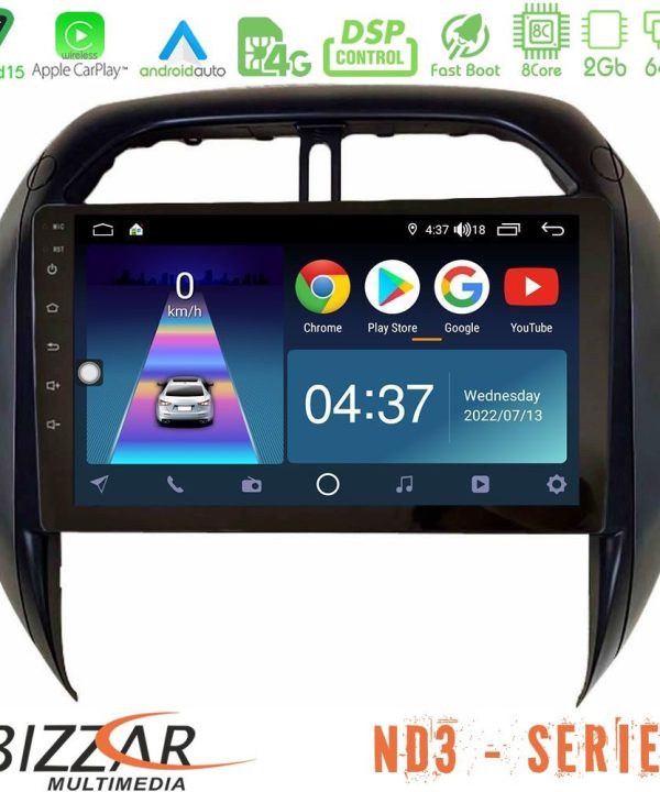 Kimpiris - Bizzar ND3 Series 8Core Android15 2+64GB  Toyota RAV4 2001-2005 (Auto A/C) Navigation Multimedia Tablet 9"