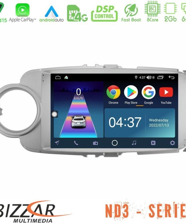 Kimpiris - Bizzar ND3 Series 8Core Android15 2+64GB  Toyota Yaris Navigation Multimedia Tablet 9"