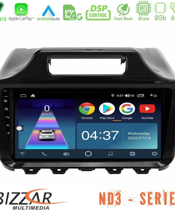 Kimpiris - Bizzar ND3 Series 8Core Android15 2+64GB  Toyota iQ 2008 – 2015 Navigation Multimedia Tablet 9"