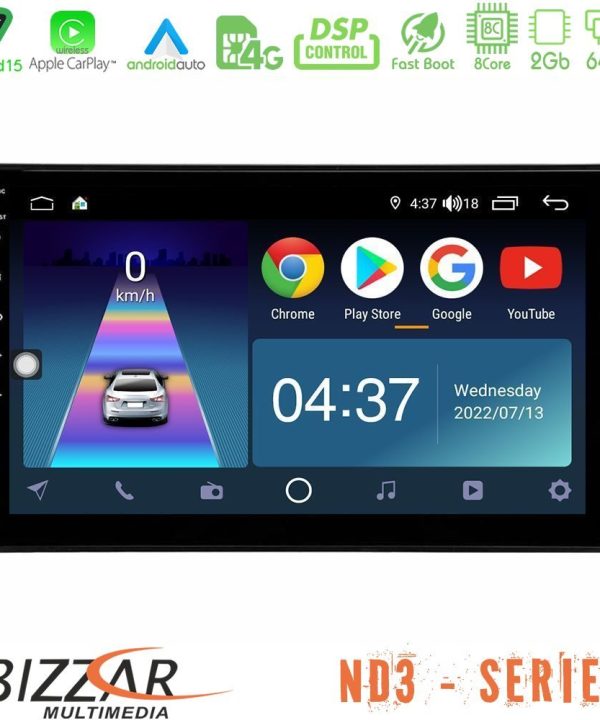 Kimpiris - Bizzar ND3 Series 8Core Android15 2+64GB  Toyota Auris Navigation Multimedia Tablet 10"