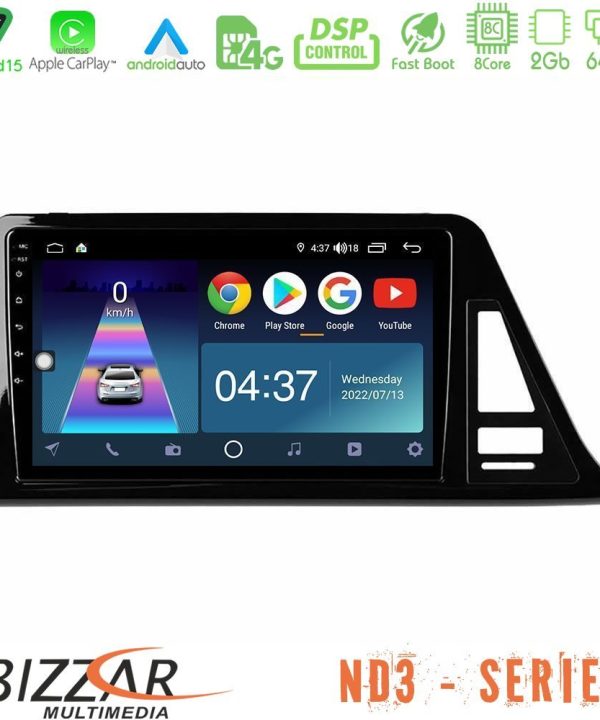 Kimpiris - Bizzar ND3 Series 8Core Android15 2+64GB  Toyota CH-R (Χωρίς Εργ.Οθόνη) Navigation Multimedia Tablet 9"