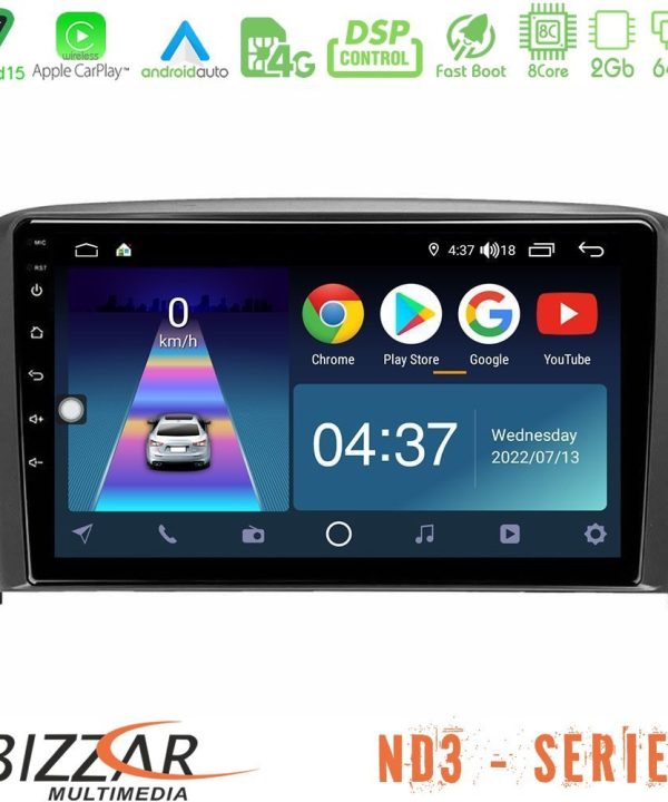 Kimpiris - Bizzar ND3 Series 8Core Android15 2+64GB  Volvo S80 1998-2006 Navigation Multimedia Tablet 9"