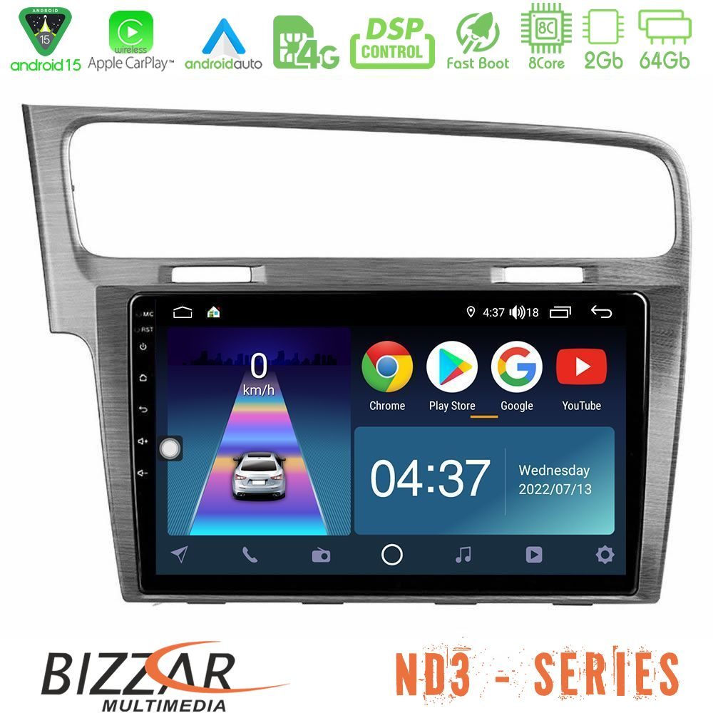 Kimpiris - Bizzar ND3 Series 8Core Android15 2+64GB VW GOLF 7 Navigation Multimedia Tablet 10"