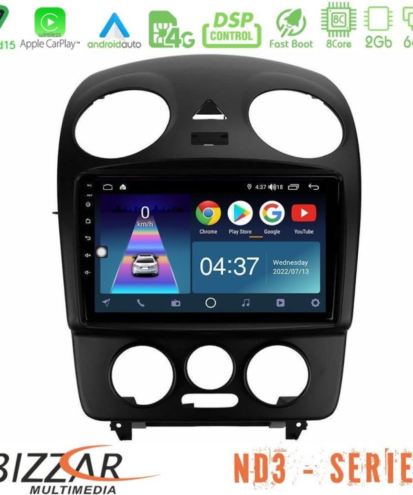 Kimpiris - Bizzar ND3 Series 8Core Android15 2+64GB  VW Beetle Navigation Multimedia Tablet 9"