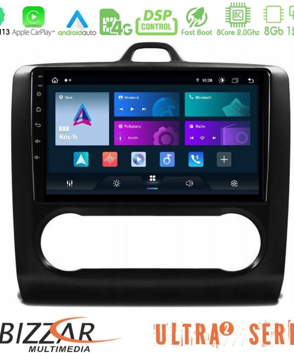 Kimpiris - Bizzar Ultra Series Ford Focus Auto AC 8core Android13 8+128GB Navigation Multimedia Tablet 9"