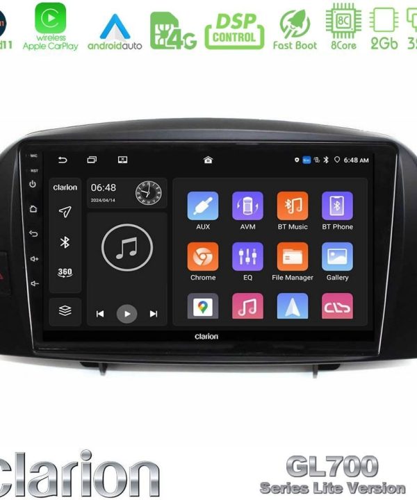 Kimpiris - Clarion GL700 Lite Series 8Core Android11 2+32GB Hyundai Sonata 2005-2009 Navigation Multimedia Tablet 10" Με Carplay & Android Auto
