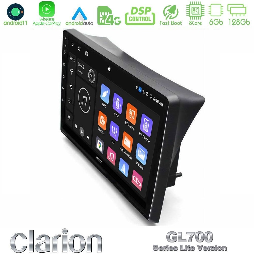 Kimpiris - Clarion GL700 Lite Series 8Core Android11 6+128GB Opel Vivaro/Renault Trafic/Nissan Primastar Navigation Multimedia Tablet 10" Με Carplay & Android Auto