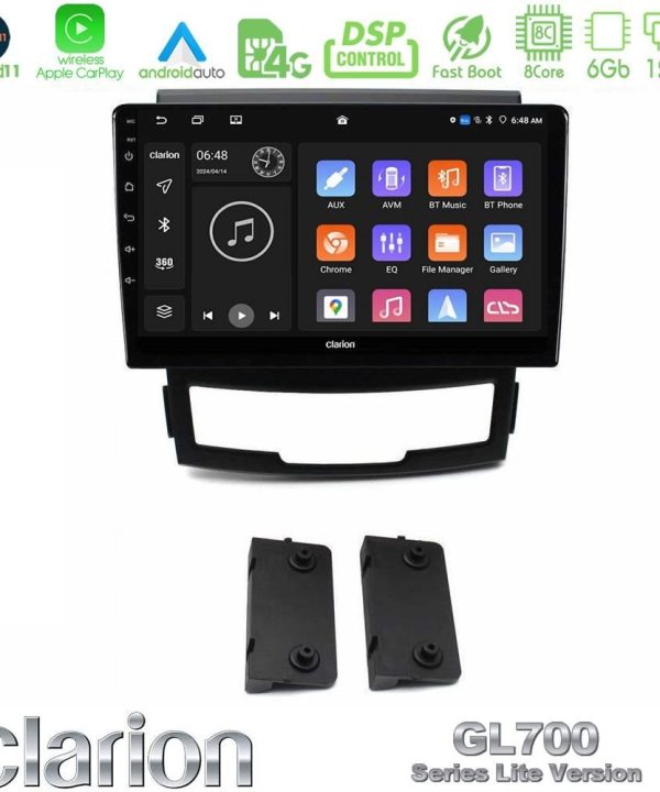 Kimpiris - Clarion GL700 Lite Series 8Core Android11 6+128GB Ssangyong Korando 2010-2014 Navigation Multimedia Tablet 9" Με Carplay & Android Auto