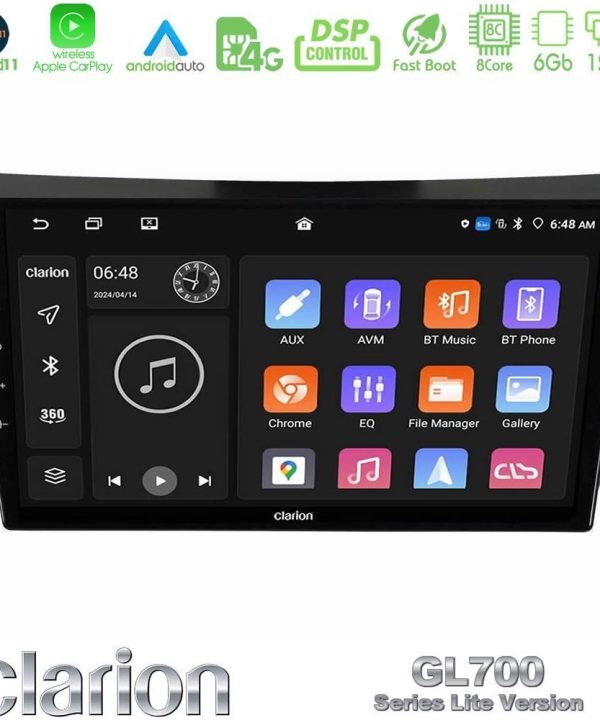 Kimpiris - Clarion GL700 Lite Series 8Core Android11 6+128GB Ssangyong Rexton 2002-2006 Navigation Multimedia Tablet 9" Με Carplay & Android Auto