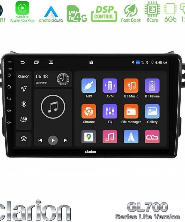 Kimpiris - Clarion GL700 Lite Series 8Core Android11 6+128GB Suzuki Splash & Opel Agila 2008-2014 Navigation Multimedia Tablet 9" Με Carplay & Android Auto