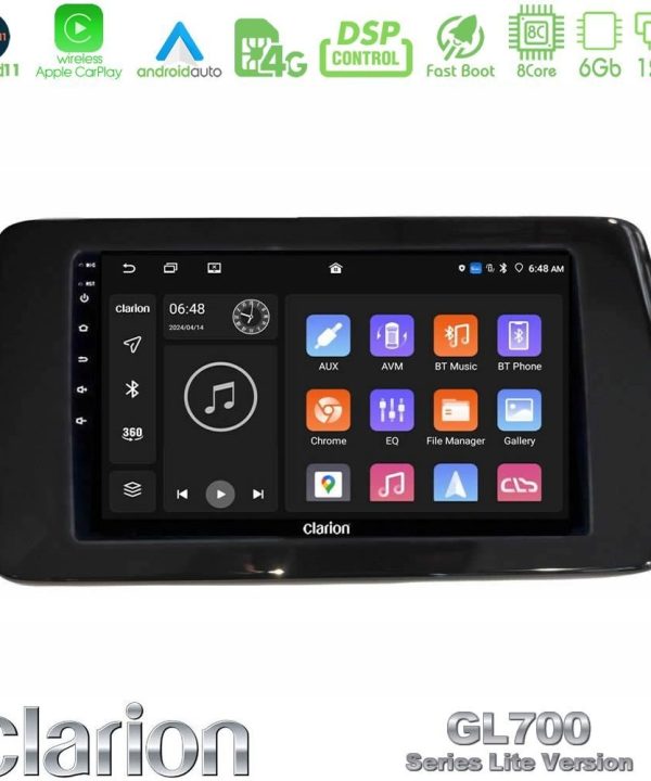 Kimpiris - Clarion GL700 Lite Series 8Core Android11 6+128GB Suzuki Swift 2024-> Navigation Multimedia Tablet 9" Με Carplay & Android Auto