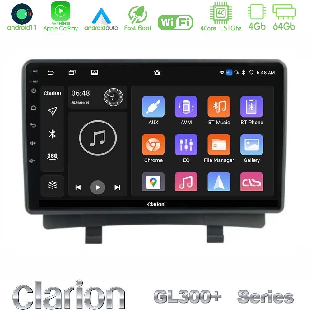 Kimpiris - Clarion GL300+ Series 4Core Android11 4+64GB Opel Zafira 2012-2016 Navigation Multimedia Tablet 9"