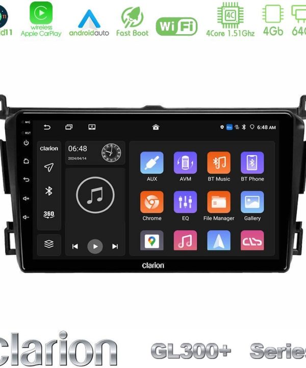 Kimpiris - Clarion GL300+ Series 4Core Android11 4+64GB  Toyota RAV4 2013-2018 Navigation Multimedia Tablet 9"