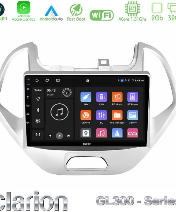 Kimpiris - Clarion GL300 Series 4Core Android11 2+32GB Ford KA 2016-2020 Navigation Multimedia Tablet 9" Με Carplay & Android Auto