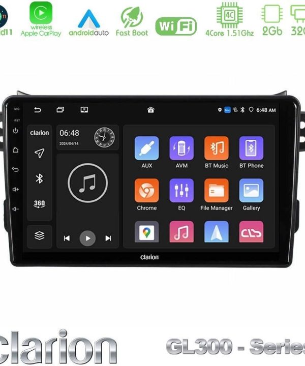 Kimpiris - Clarion GL300 Series 4Core Android11 2+32GB Suzuki Splash & Opel Agila 2008-2014 Navigation Multimedia Tablet 9" Με Carplay & Android Auto