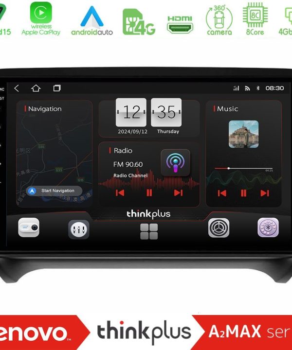 Kimpiris - Lenovo Thinkplus A2MAX Series 8Core Android15 4+64GB  Audi TT B7 Navigation Multimedia Tablet 9"