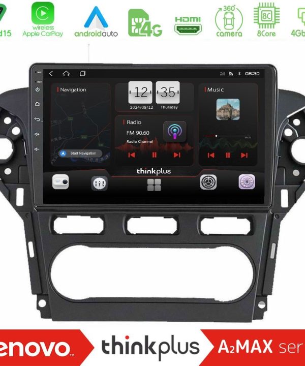 Kimpiris - Lenovo Thinkplus A2MAX Series 8Core Android15 4+64GB  Ford Mondeo 2011-2014 Navigation Multimedia Tablet 10"