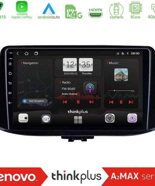 Kimpiris - Lenovo Thinkplus A2MAX Series 8Core Android15 4+64GB  Hyundai i30 Navigation Multimedia Tablet 9"