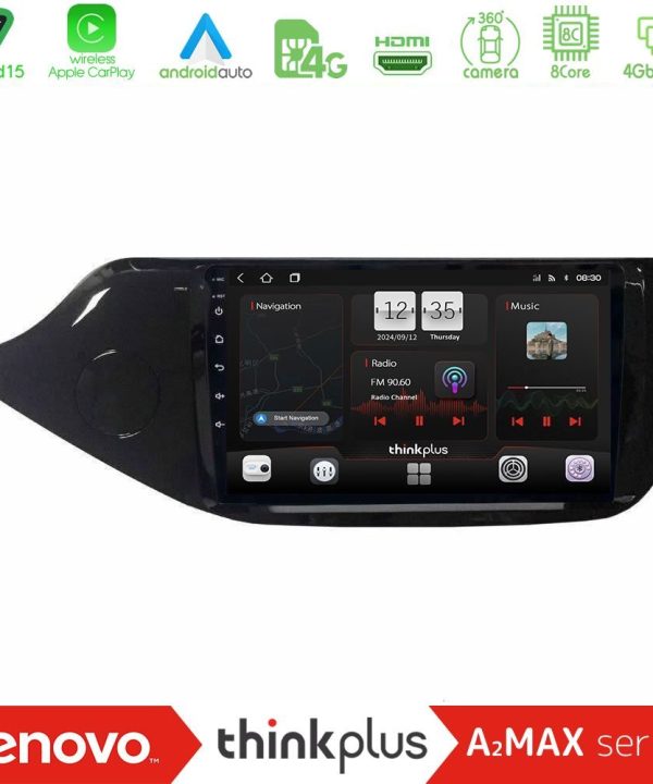 Kimpiris - Lenovo Thinkplus A2MAX Series 8Core Android15 4+64GB  Kia Ceed 2013-2017 Navigation Multimedia Tablet 9"