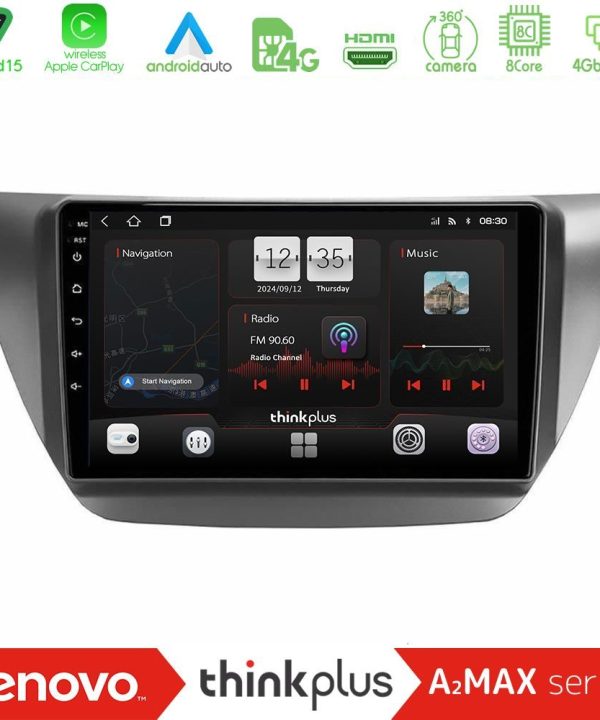 Kimpiris - Lenovo Thinkplus A2MAX Series 8Core Android15 4+64GB  Mitsubishi Lancer 2004 – 2008 Navigation Multimedia Tablet 9"