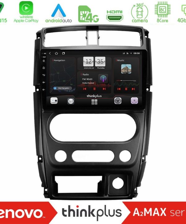 Kimpiris - Lenovo Thinkplus A2MAX Series 8Core Android15 4+64GB  Suzuki Jimny 2007-2017 Navigation Multimedia Tablet 9"