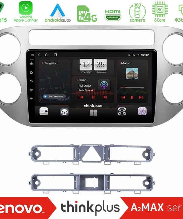 Kimpiris - Lenovo Thinkplus A2MAX Series 8Core Android15 4+64GB  VW Tiguan Navigation Multimedia Tablet 9"