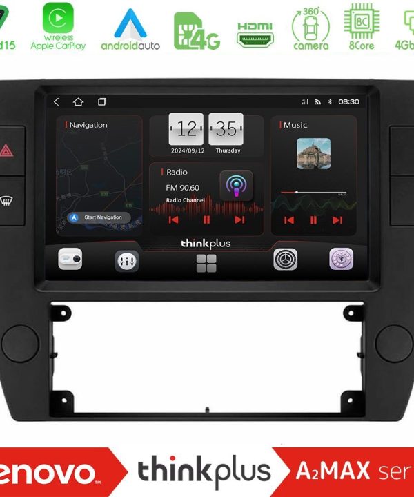 Kimpiris - Lenovo Thinkplus A2MAX Series 8Core Android15 4+64GB  VW Passat B5 2001-2005 Navigation Multimedia Tablet 9"