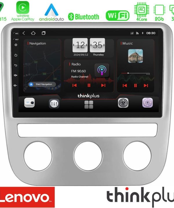 Kimpiris - Lenovo Thinkplus Series 4Core Android15 2+32GB  VW Scirocco 2008-2014 Navigation Multimedia Tablet 9" Με Carplay & Android Auto