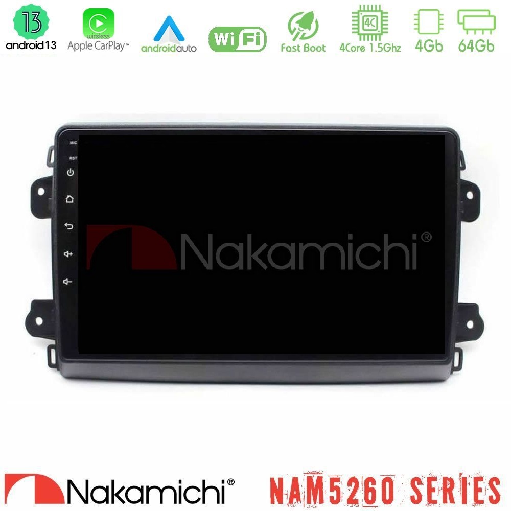 Kimpiris - Nakamichi NAM5260 Series 4Core Android13 4+64GB Citroen/Fiat/Opel Navigation Multimedia Tablet 9" Με Carplay & Android Auto