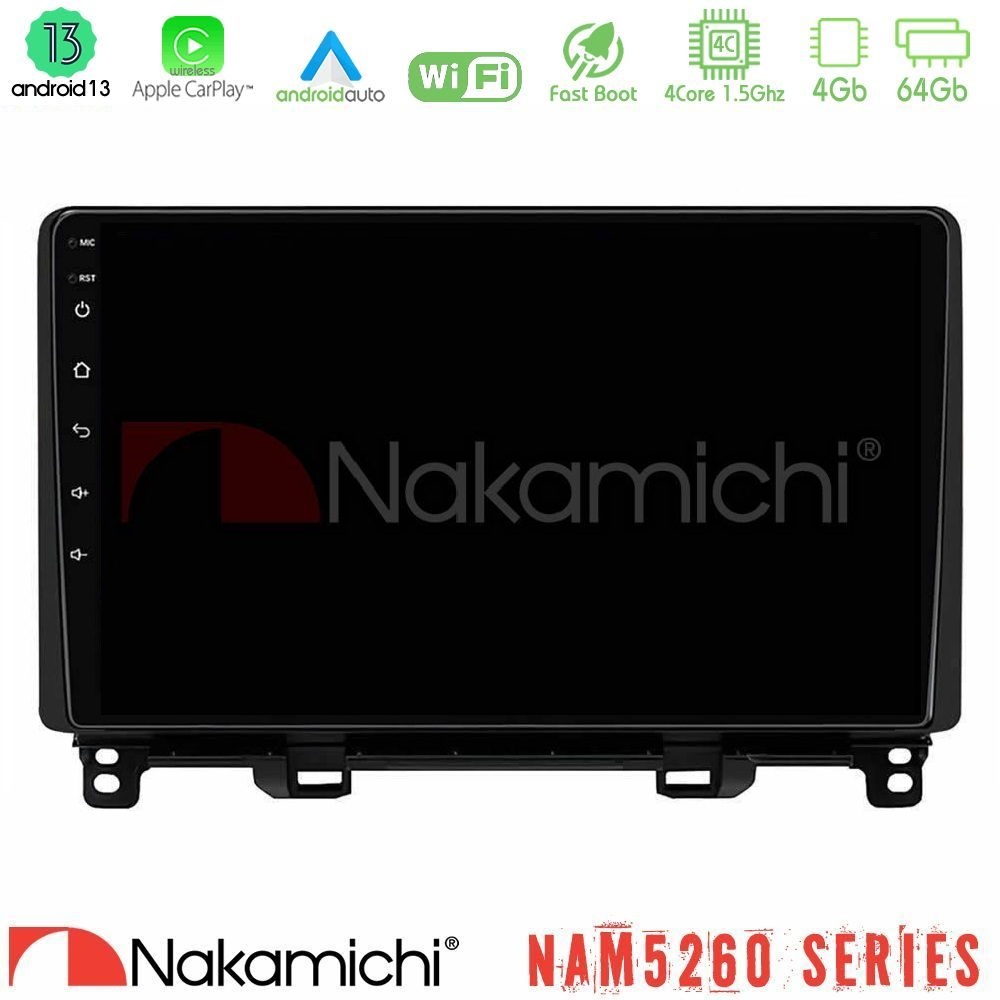 Kimpiris - Nakamichi NAM5260 Series 4Core Android13 4+64GB Honda Jazz 2021-2025 Navigation Multimedia Tablet 9" Με Carplay & Android Auto