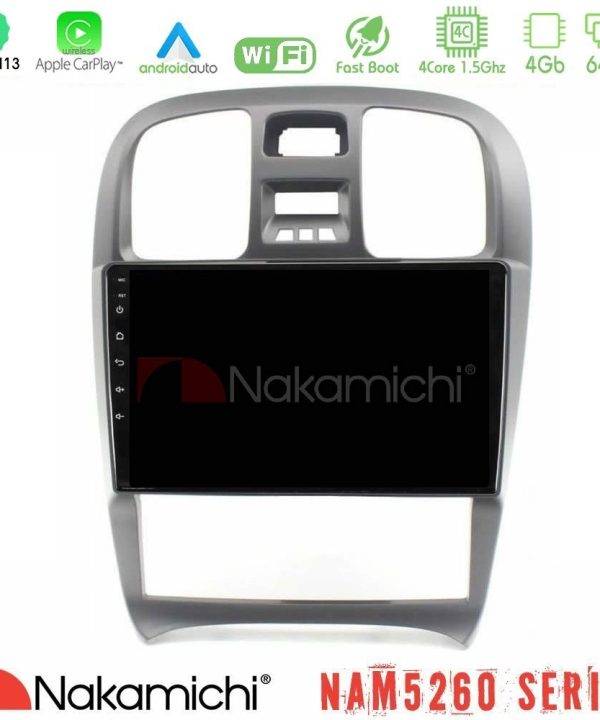 Kimpiris - Nakamichi NAM5260 Series 4Core Android13 4+64GB Hyundai Sonata 2001-2005 Navigation Multimedia Tablet 9" Με Carplay & Android Auto