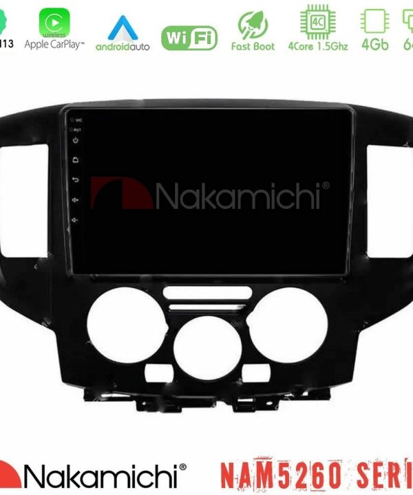 Kimpiris - Nakamichi NAM5260 Series 4Core Android13 4+64GB Nissan NV200 2009 – 2019 Navigation Multimedia Tablet 9" Με Carplay & Android Auto (Μαύρο)