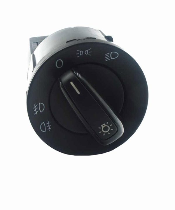 Alternative view of Διακόπτης Φώτων Για VW Golf IV / Up 12-16  / Polo 02-14 / Transporter 03-15 / Amarok 10-16 / Audi TT 98-06 Μαύρο Με Χρώμιο 17 Pin