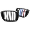 Kimpiris - Καρδιές Μάσκας Για Bmw Χ3 G01 17-21 Χ4 G02 Sport Look Με Διπλή ΓρίλιαTri-Color  Μαύρο Γυαλιστερό Με 6 Γρίλιες 2 Τεμάχια
