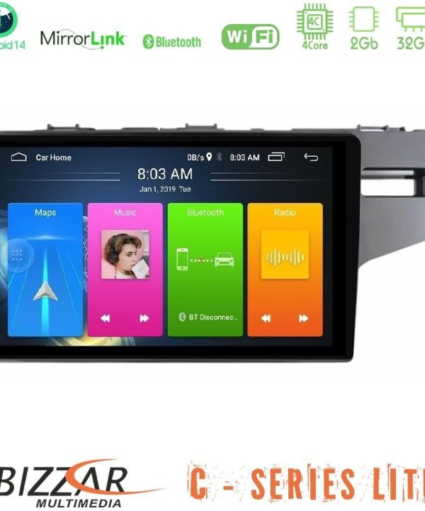 Kimpiris - Bizzar C Series Lite 4Core Android14 2+32GB Honda Jazz 2013-2020 RHD Navigation Multimedia Tablet 9"