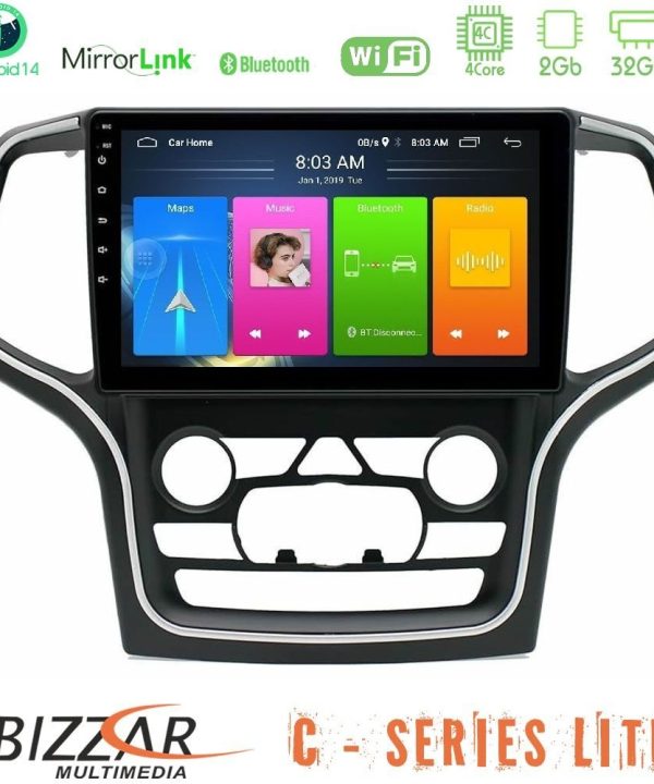 Kimpiris - Bizzar C Series Lite 4Core Android14 2+32GB Jeep Grand Cherokee 2014-2020 Navigation Multimedia Tablet 10"