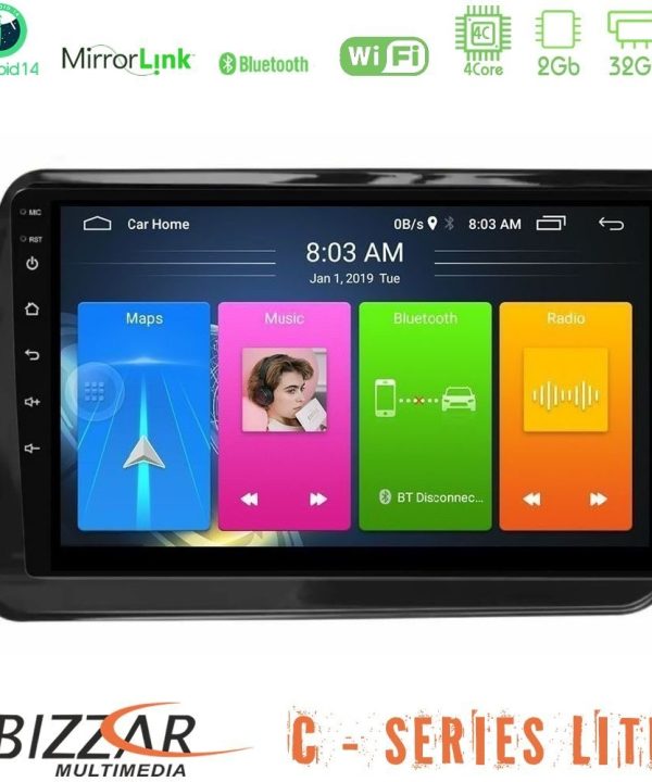 Kimpiris - Bizzar C Series Lite 4Core Android14 2+32GB Nissan Note 2021-2026 RHD Navigation Multimedia Tablet 10"
