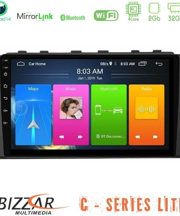 Kimpiris - Bizzar C Series Lite 4Core Android14 2+32GB Subaru BRZ / Toyota GR86 2022-> Navigation Multimedia Tablet 9"
