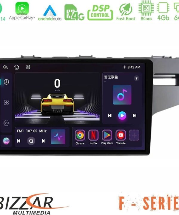 Kimpiris - Bizzar F Series 8Core Android14 4+64GB Honda Jazz 2013-2020 RHD Navigation Multimedia Tablet 9" Με Carplay & Android Auto