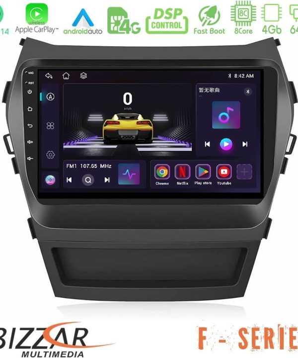 Kimpiris - Bizzar F Series 8Core Android14 4+64GB Hyundai iX45 2012-2017 Navigation Multimedia Tablet 9" Με Carplay & Android Auto