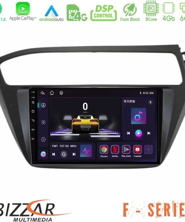 Kimpiris - Bizzar F Series 8Core Android14 4+64GB Hyundai i20 2018-2020 RHD Navigation Multimedia Tablet 9" Με Carplay & Android Auto