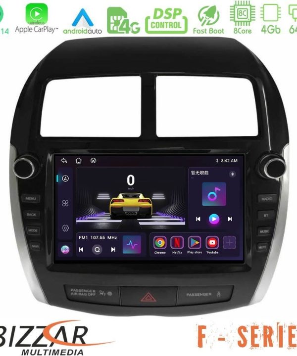 Kimpiris - Bizzar F Series 8Core Android14 4+64GB Mitsubishi ASX 2013-2018 Navigation Multimedia Tablet 9" Με Carplay & Android Auto (Oem Look)