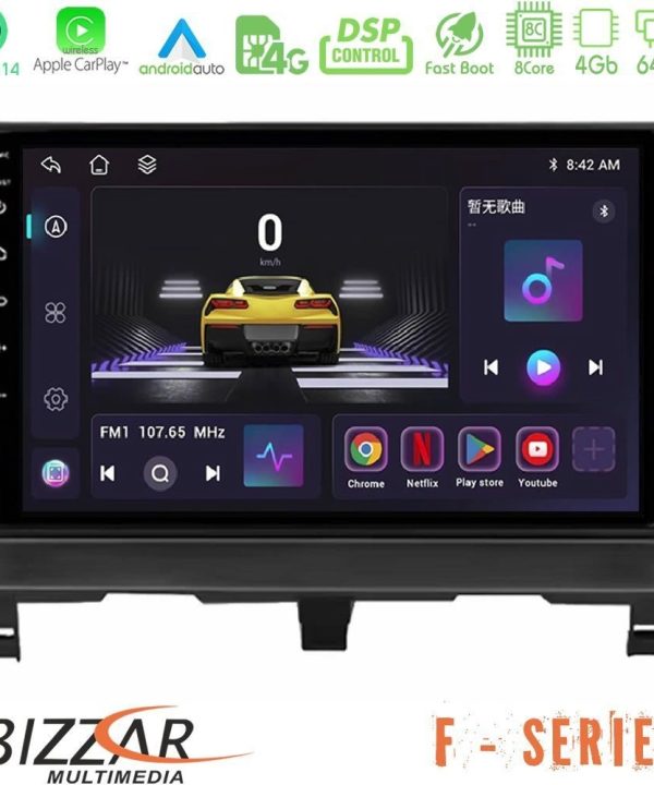 Kimpiris - Bizzar F Series 8Core Android14 4+64GB Peugeot Partner / Citroën Berlingo 2002-2008 Navigation Multimedia Tablet 9" Με Carplay & Android Auto