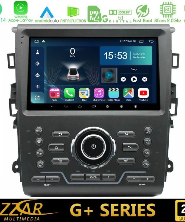 Kimpiris - Bizzar G+ Series Ford Mondeo 2014-2021 8core Android14 6+128GB Navigation Multimedia Tablet 9"