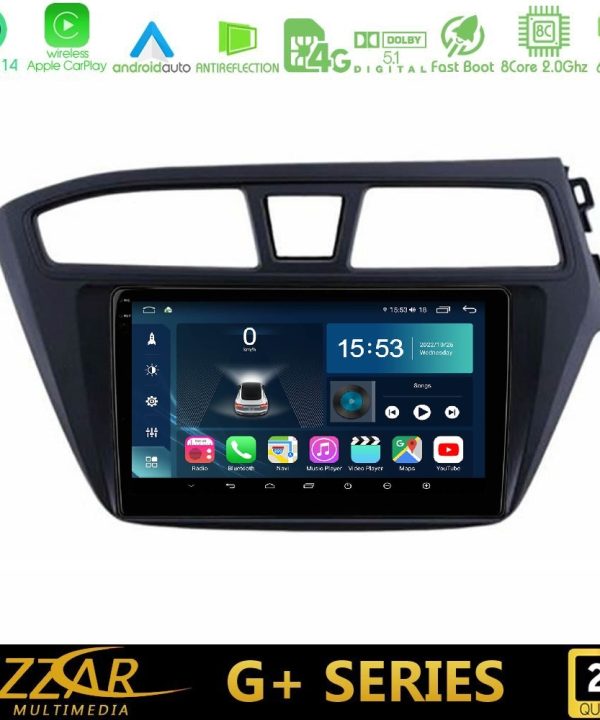Kimpiris - Bizzar G+ Series Hyundai i20 2014-2018 RHD 8core Android14 6+128GB Navigation Multimedia Tablet 9"