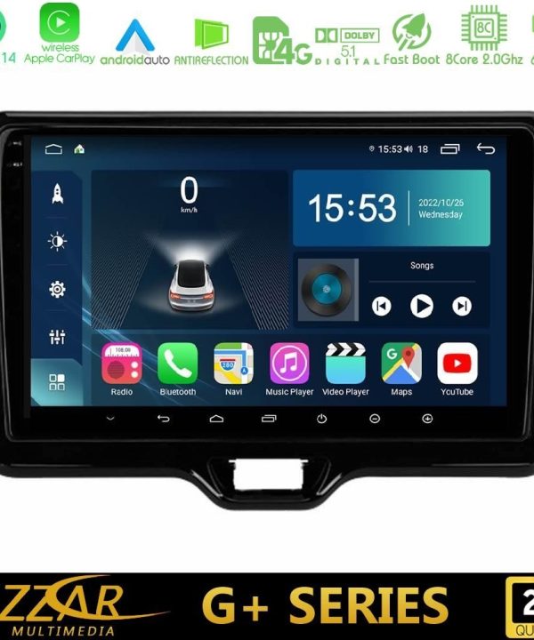 Kimpiris - Bizzar G+ Series Toyota Yaris Cross RHD 2020-> (Low Version) 8core Android14 6+128GB Navigation Multimedia Tablet 9"